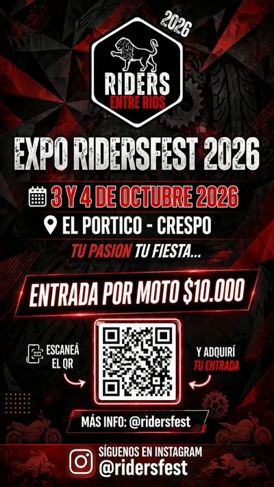 Flyer de entradas compartido por la organización